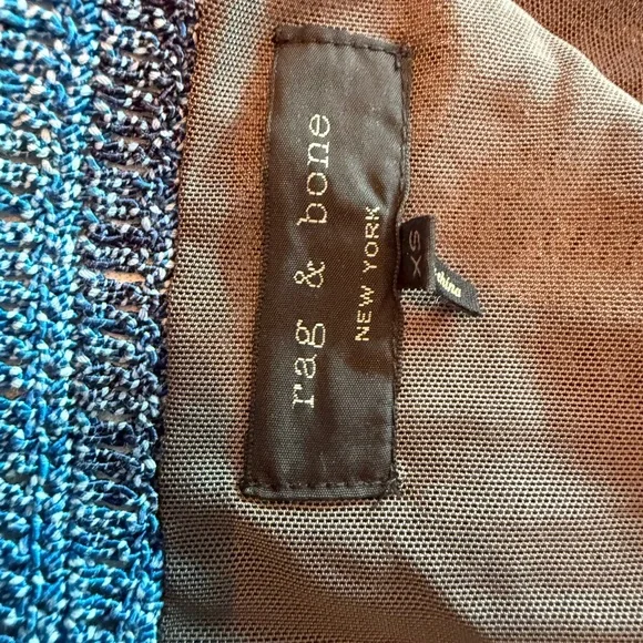 Rag & Bone Shades of Blue Knit Skirt - Picture 2 of 3